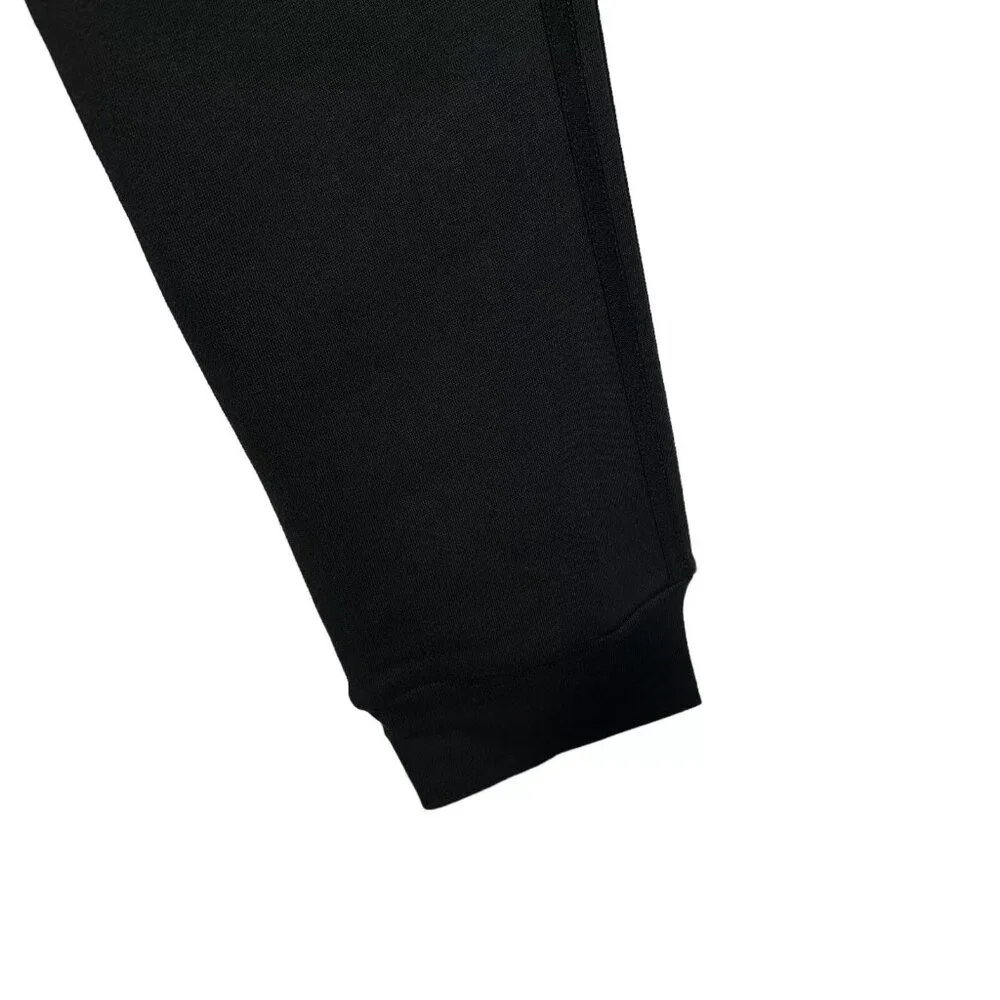 Adidas Men’s Fleece Sweat Pants Size L Tall (33X34)Black Tapered Leg Regular Fit